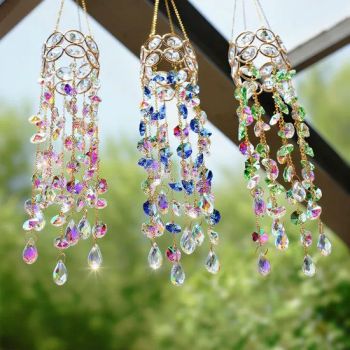 Colorful Crystal Suncatcher Wind Chime for Window Outdoor Decor - Yiwu Renrui E-commerce Business - China