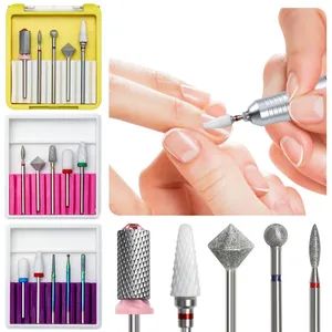 Professional 5PCS/Set Tungsten Carbide Ceramic Nail Drill Bits Grinding Heads Cuticle Remover - Ningbo Sundy Imp & Exp Co., Ltd. - China