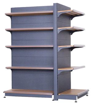 Iron Supermarket Shelf Convenience Store Rack Retail Scaffali Shelving Systems Decorative Metal Shop Display Racks - Jiangsu Bengu Metal Co., Ltd. - China