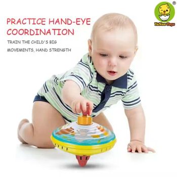 Hot Sales High Quality New Arrive High Quality Educational Wholesale Kids Cartoon Metal Press Rotation Top Toys - Shantou Yanaa Toys Co., Ltd - China