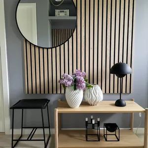 Wooden Panel MDF Composite Akupanel Wall Slatted Soundproof Acoustic Slat Panel - Shandong Alumedal New Material Co., Ltd - China
