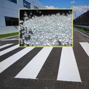 Road Marking Sandblasting Filling Reflective Glass Beads Origin China Round Rate ≥80% Trademark XINLI Standard Standard Certification - Zhengzhou Xinli Wear-Resistant Material Co., Ltd. - China