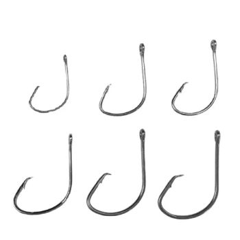 High Carbon Steel Circle Olecranon Fishing Hook 7381 Black Nickel Fishhooks Sea Fishing Tackles Accessories - Henan Tenfeng Technology Co., Ltd. - China