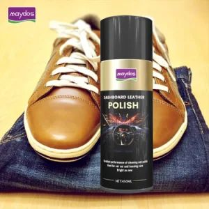 Household&Car Care Leather Shine Spray Leather Shoe Conditioner Wax 450ml Dashboard Leather Polish with Perfume - Guangdong Maydos Building Materials Limited Company - China
