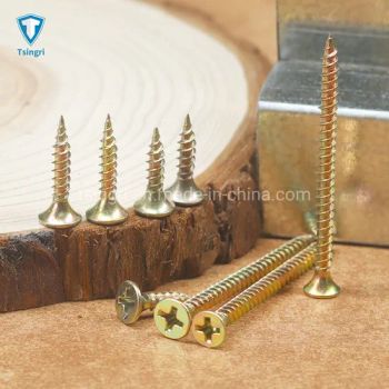 TSR/Tsingri Yellow Zinc Plated Type TN Cross Recessed Trumpet Head Drywall Screws Chipboard Screws - Suzhou Tsingri Fasteners Co., Ltd. - China