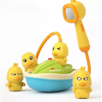 Funny Duck Motorboat Electric Rotating Spray Swimming Pool Toy Baby Bubble Bath Toys with Shower Head - Kingsun Baby Products Co., Ltd. - China