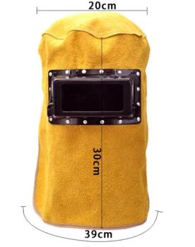Cowhide Leather Hood Automatic Darkening Welding Helmet - Shandong Enming Building Materials Co., Ltd. - China