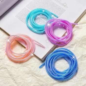 Cable Protector Metallic Finish Silicone Cable Saver Compatible With Charging Cables Headphone - GK Gadgets - India