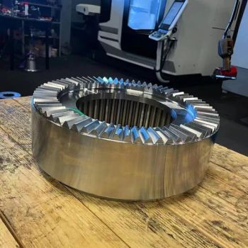 Gear Flange Forged Steel Flange Spline Shaft Trademark ATI Origin Qingdao Material Titanium HS Code 848190900 Customized - Ati Industrial Co., Ltd. - China