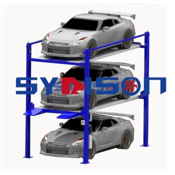 Vertical Four Post Three Cars Triple Stacker Parking Lift System - Qingdao Syrison Industrial Equipment Co., Ltd. - China