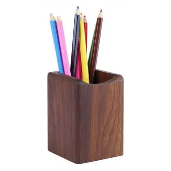 Simple Design Office Desktop Pen Box Pragmatic Pencil Case Wooden Pen Holder - Qingdao Sea Pilot Trading Co., Ltd. - China