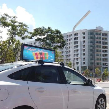P5 Waterproof Outdoor Banner Advertising Screen Car Taxi Top LED Display 4G WiFi Control Taxi LED Display Top Car Roof Screen - Guangzhou Junchen Display Technology Co., Ltd. - China