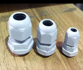 White PVC Pg Cable Gland, IP44 Color White Material PVC IP Rating IP44 Thread Model PG 11 Sealing Material Neoprene Thread Options Metric Or - Bhagwati Electricals - India