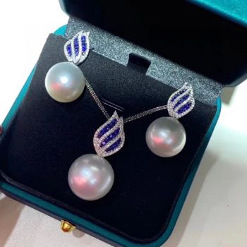 S925 Silver Edison White Pearl Jewelry Set - Guangzhou Xinglaika Co., Ltd. - China