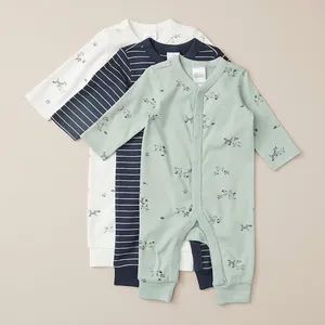 Baby Rompers Newborn Organic Cotton Long Sleeve Jumpsuit Type Romper Gender Unisex Model NO. 10020 Origin Jiangmen Technics - Jiangmen Ji Anli Garment Co., Ltd. - China