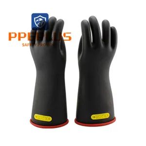China Manufacture PPE Plus Supplier 20kv Low Voltage Electrical Lineman Safety Size 9 Rubber Insulated Work Gloves - Xi'an Personal Protective Equipment Co., Ltd. - China