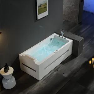 High Quality Acrylic Freestanding Massage Bath Air Bubble Jets Indoor Whirlpool Tub - Foshan Nanhai Dewo Sanitary Ware Co., Ltd - China