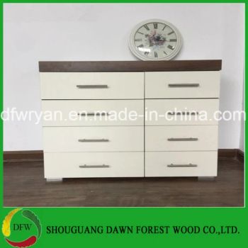 Wood Chest of Drawers for Home Use Color White Glue E1/E2/E0 Condition New Trademark DFW Layer 5 Layers Brand Name Dfw Wood Style - SHOUGUANG DAWN FOREST WOOD CO., LTD. - China