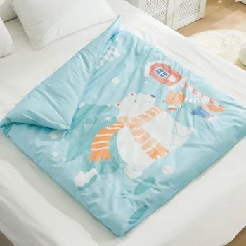 100 120 Cm Baby Quilt Cover Set Cute Cartoon Infant Double Layer Organic Cotton Thermal Baby Quilts Blanket Cover - Jiangxi USBETTAS Maternal and Child Products Co., Ltd - China