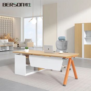 Modern Furniture Wooden L-Shaped Executive Computer Desk Office Table - Berson Office Furniture Limited - China