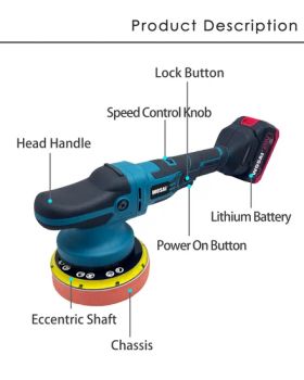 Customize Wosai Price 20V Hot Sell Rechargeable Rotary Polisher 15mm Orbit Cordless Car Polishers - Qidong Edge Tool Co., Ltd. - China