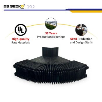 CNC Dust Oil Spark Protection Guard Shield Accordion Bellows Flexible Bellows Cover - Shandong Hansheng Technology Development Co., Ltd. - China