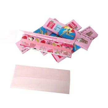 Bros Pink 110x44mm Coated Rolling Paper Wood Pulp 1Box Origin China Size 110*44mm Coating Coated Trademark Bros Color Pure Pink - Cangnan Shengju Smoking Factory - China