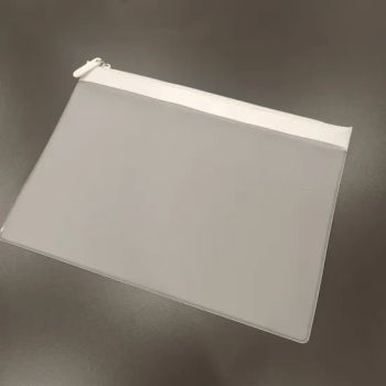 Custom Logo Translucent Frosted Plastic Envelopes Document Waterproof File Folder with Zipper - Chung Lam Blister Company Limited - China