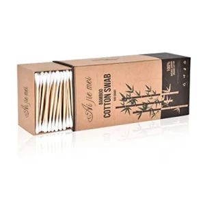 500 PCS/ Bag Disposable Permanent Makeup Eyelash Cleaning Micro Eyelash Pointed Tip Bamboo Cotton Swab - AIJIE COTTON SWAB LTD. - China