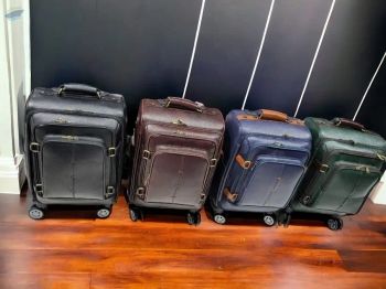 Leather Trolley Bag Delivery Time Prompt Delivery Quality Assurance High Quality Texture Genuine Cow Buffalo Ox Sheep Goat Leather -  BS International  - India