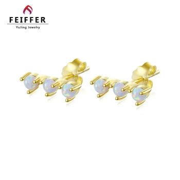 Opal Gemstone Earring Silver Jewelry - YU JING JEWELRY CO., LTD. - China