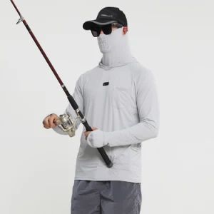 Men's Hooded Sun Shirts with Mask Fishing Shirts for Men Long Sleeve Upf 50 Rash Guards Cooling Hoodies Hiking Shirts - Dongguan Ume Trade Co., Ltd. - China