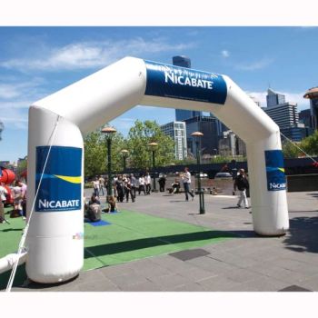 Custom Print Various Outdoor Advertising Race Sports Event Merchandise Inflatable Air Sublimation Print Big Inflate Bow Archway Finish & Start Line Gate Arch - Hefei Jingyi Image Printing Co., Ltd. - China