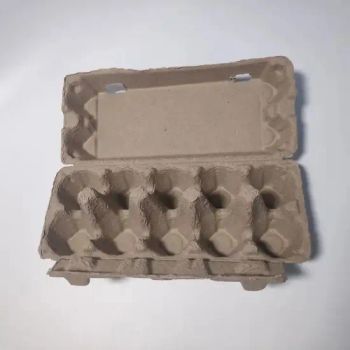 Factory Quantity Eco Paper Pulp Egg Trays 10 Cavity Egg Tray with Lid 10 Egg Cartons - Shanghai EGS Industry Co., Ltd. - China