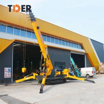 Tder Hot Sale Hydraulic Cranes 3t 5t 8 Tons Crawler Spider Crane with Diesel Electric Dual Engine - Xiamen Tder Industrial Co., Ltd. - China