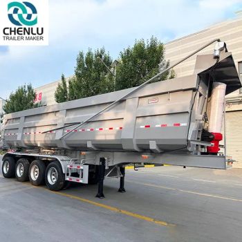 Customized Manufacturer Price 3 Axle 4 Axle 60tons 80 Tons Dump Tipper Tipping Semi Truck Trailer Rear Dump Trailers for Sale - SHANDONG CHENLU VEHICLE CO.,LTD. - China
