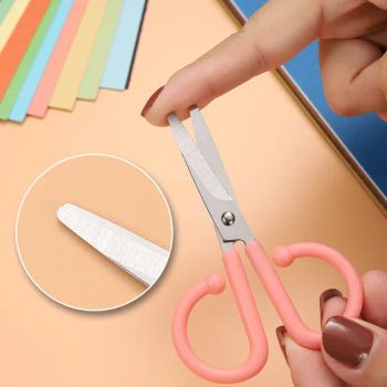 Mini Rounded Tip Preschool Craft Beginner Toddler Kids Children's Safety Paper Scissors - Haifeng Alaric Inc - China