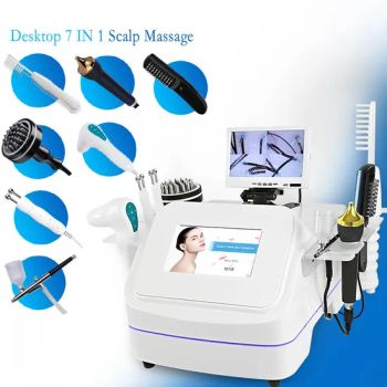 Newest Portable 7 in 1 Hair Growth Comb Bio Brush Head Scalp Massager Machine Scalp Analyzer - Guangzhou YingCai beauty instrument co.,ltd - China