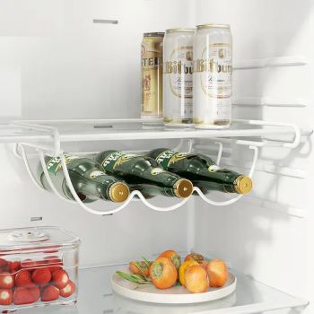 Metal Under-Cabinet Storage Rack for Kitchen Hanging Organizer Refrigerator Storage Hanging Basket - Ningbo Qucheng Commodity Co., Ltd. - China