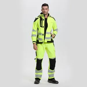 Xinke Construction Work High Visibility Reflective Safety Workwear Coveralls Work Clothes - Xinxiang Xinke Protective Technology Co.,Ltd. - China