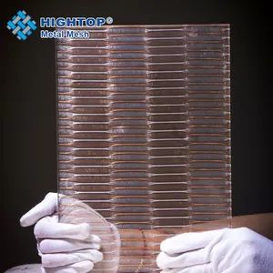 Anti Fire Safety Decorative Metal Fabric Mesh Laminated Glass for Showcases - Shijiazhuang Amber Metal Products Co., Ltd. - China