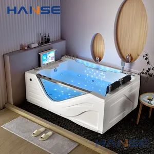 Freestanding Bath Tub Bubble Soaking 2 Person Whirlpool Massage Bathtub with SPA Bathtub - Foshan Hanse Industrial Co., Ltd. - China