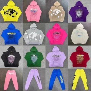 Sp5der Mens Hoodies 555555 Sweatshirts Y2K Spider Hoodie Men Women Print Hip Hop Fallow Sports Suit Young Thug Wide Sweatshirts Print Pullover Multiple Colors - Fushun Nxcaps Clothing Company Limited - China
