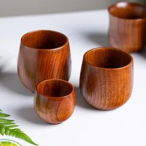 Wooden Cups/Creative Wooden Cups/Solid Wood Heat-Resistant Tea Cups/Large Capacity Cups/Wooden Coffee Cups/Wooden Handle Cups/Big Bellied Bamboo and Wood Cups - Shuifu Huiyang Agricultural Technology Co., Ltd. - China
