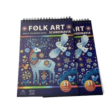 Eco-Friendly Paper Custom Picture Drawing Plastic Spiral Painting Book Enlightment Watercolor Coloring Book Printing - Shenzhen Gold Sun Color Printing Co., Ltd - China