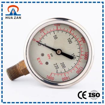 Gas Pressure Meter Professional Manufacturer Oil Filled Natural Gas Pressure Gauge - Huazan Instruments Co., Ltd. - China