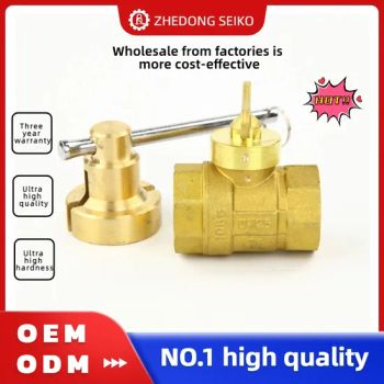 Zhedong Brass Hpb591 Heat Resistant Handle Forged Brass Ball Valves 1/2&Quot Water Gas Copper Ball Valve with Lock and Keys Low Price - Taizhou Zhedong Jinggong Intelligent Technology Co., Ltd. - China