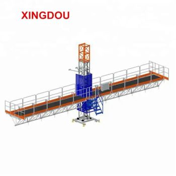 Building Facade Construction Platform Mast Climbing Work Platform/ Electrical Mast Climber Scaffolding of External Wall Maintenance/Curtain Wall Installation - Shandong Xingdou Intelligent Equipment Co., Ltd. - China
