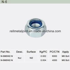 N-6 Hex Nut 6mm GB 10.9 White Zinc High Tensile 15D MOQ100 Grade 10.9 Standard GB Finish Zinc Diameter 6 mm Trademark RELL - Rell Co., Ltd. - China