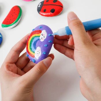 DIY Painting Stone Arts & Crafts Kit for Children MOQ 500 Origin China Type DIY Toys Age 3-8 Years Function Paint Model NO. - PIN INTERNATIONAL (NINGBO) LTD. - China